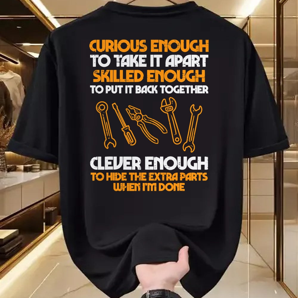 Best Mechanic Life Shirt, Funny Mechanic UnisexT-Shirt/Hoodie/Sweatshirt HLT00 - Curious Enough to Take It Apart Car Auto Garage Mechanic Men T-Shirt