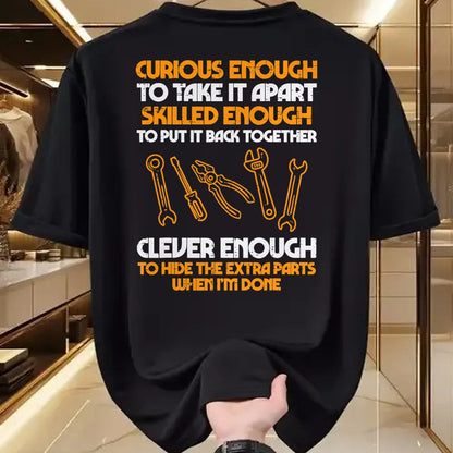 Best Mechanic Life Shirt, Funny Mechanic UnisexT-Shirt/Hoodie/Sweatshirt HLT00 - Curious Enough to Take It Apart Car Auto Garage Mechanic Men T-Shirt