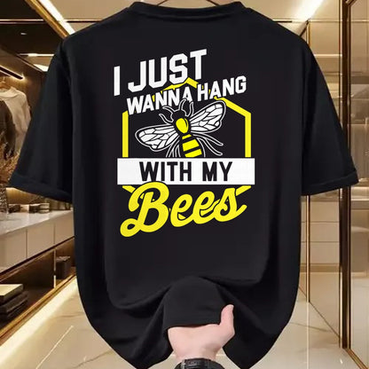 Best Farmer Life Shirt, Funny Farmer UnisexT-Shirt/Hoodie/Sweatshirt HLT00 - Hang with My Bees - Beekeeper & Beekeeping Gift T-Shirt T-Shirt
