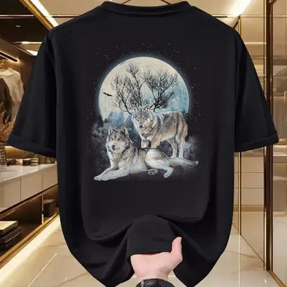 Native American T-Shirts, Vintage Native American Unisex T-Shirt/Hoodie/Sweatshirt HLT00 - The Mountain Wolf Native American Wolf Wolves Lover