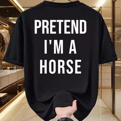 Best Horse Lover Shirt , Funny Horse UnisexT-Shirt/Hoodie/Sweatshirt HLT00 - Lazy Halloween Pretend I_m A Horse Costume Funny Party T-Shirt