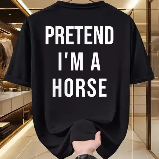 Best Horse Lover Shirt , Funny Horse UnisexT-Shirt/Hoodie/Sweatshirt HLT00 - Lazy Halloween Pretend I_m A Horse Costume Funny Party T-Shirt