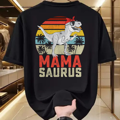 Gift for Mom Shirt, Funny Mom Unisex T-Shirt/Hoodie/Sweatshirt HLT00 - Mamasaurus T Rex Dinosaur Mama Saurus Family Matching Women T-Shirt