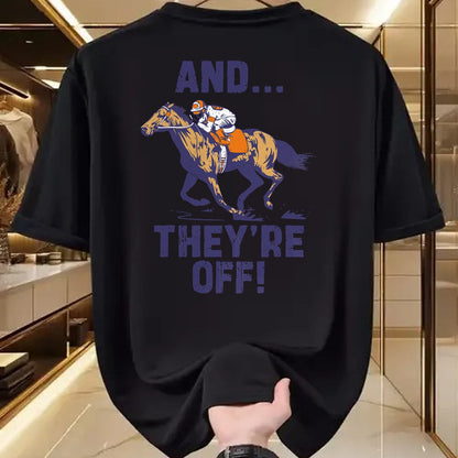 Best Horse Lover Shirt , Funny Horse UnisexT-Shirt/Hoodie/Sweatshirt HLT00 - Horse Racing Shirt Toddler Kids Boys Girls and They_re Off T-Shirt
