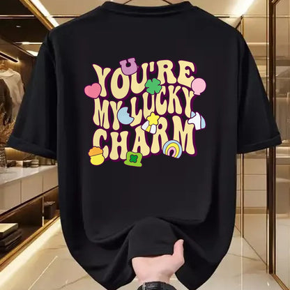 Gift for Mom Shirt, Funny Mom Unisex T-Shirt/Hoodie/Sweatshirt HLT00 - Groovy You_re My Lucky Charm Feeling Lucky St.Patrick_ Day T-Shirt