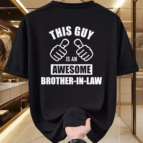 Best Wife Shirt, Wife and Husband Unisex T-Shirt/Hoodie/Sweatshirt HLT00 - This guy awesome brother-in-law from sister-in-law T-Shirt
