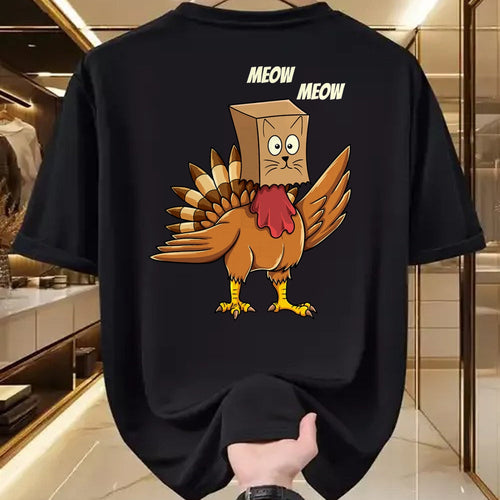 Best Thanksgiving Family Shirt , Funny Thanksgiving UnisexT-Shirt/Hoodie/Sweatshirt HLT00 - Thanksgiving Turkey Cat Meow Funny Men Women Thanksgiving T-Shirt