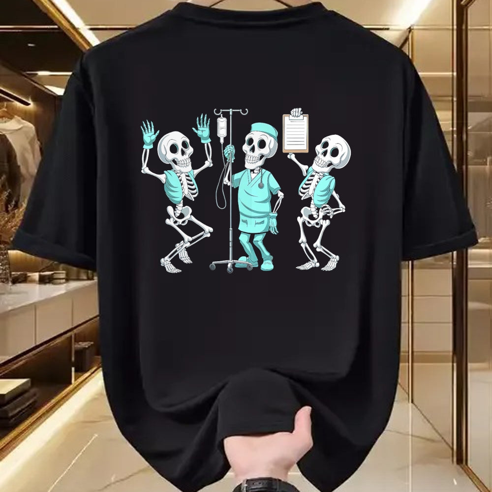 Best Doctor Shirt, Funny Doctor UnisexT-Shirt/Hoodie/Sweatshirt HLT00 - Funny Skeleton Doctor Halloween Humor for Nurses T-Shirt