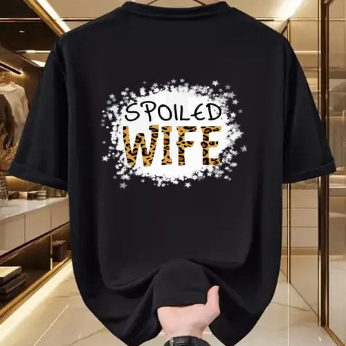 Best Wife Shirt, Wife and Husband Unisex T-Shirt/Hoodie/Sweatshirt HLT00 - Gift for wife T shirt, spoiled wife   Spoiled Wife Leopard Cheetah Mother Mama Mom Fiance T-Shirt