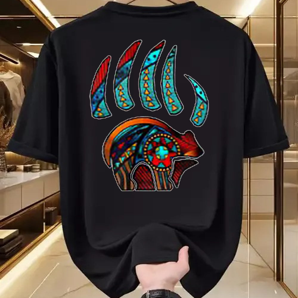 Native American T-Shirts, Vintage Native American Unisex T-Shirt/Hoodie/Sweatshirt HLT00 - Native American Bear Claw