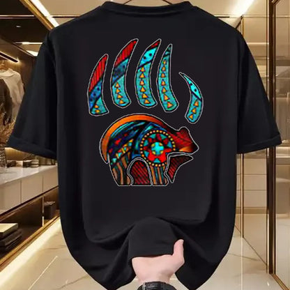 Native American T-Shirts, Vintage Native American Unisex T-Shirt/Hoodie/Sweatshirt HLT00 - Native American Bear Claw