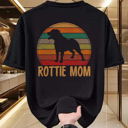 Dog Love Shirt, Dog Lover Gift T-Shirt/Hoodie/Sweatshirt HLT00 - Retro Rottweiler Mom Gift Rott Dog Mother Pet Rottie Mama T-Shirt