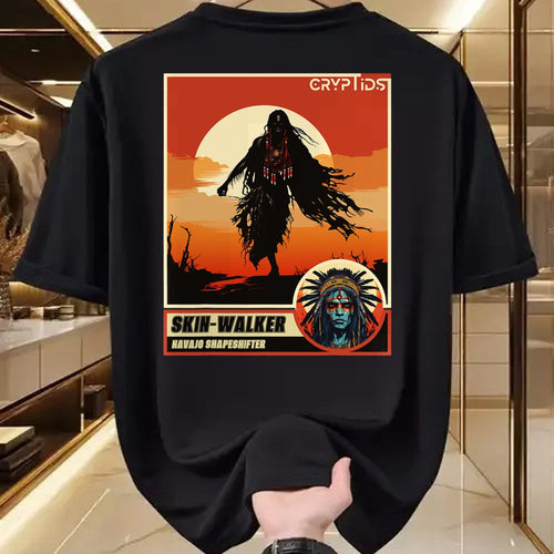 Native American T-Shirts, Vintage Native American Unisex T-Shirt/Hoodie/Sweatshirt HLT00 - Native American Folklore Cryptid Skinwalker