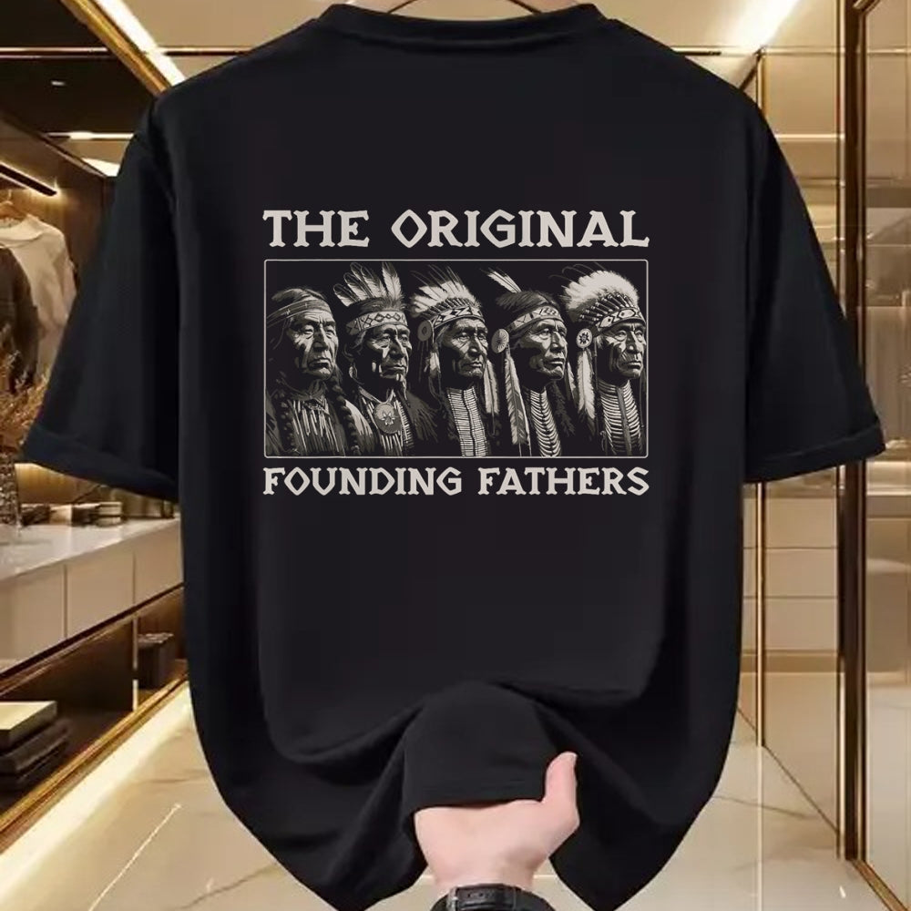 Native American T-Shirts, Vintage Native American Unisex T-Shirt/Hoodie/Sweatshirt HLT00 - The Original Founding Fathers Vintage Native American Indian (1)