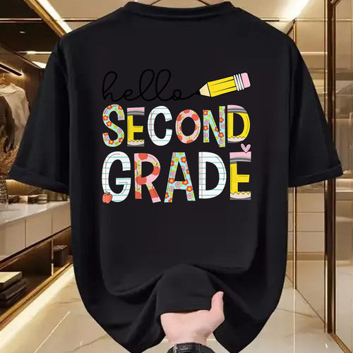 Best Teacher Shirt, Funny Teacher UnisexT-Shirt/Hoodie/Sweatshirt HLT00 - Hello Second Grade Team 2nd Grade Back to School Teacher Kid T-Shirt