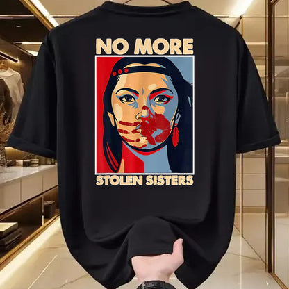 Native American T-Shirts, Vintage Native American Unisex T-Shirt/Hoodie/Sweatshirt HLT00 - No More Stolen Sisters Native Americans Honor Awareness