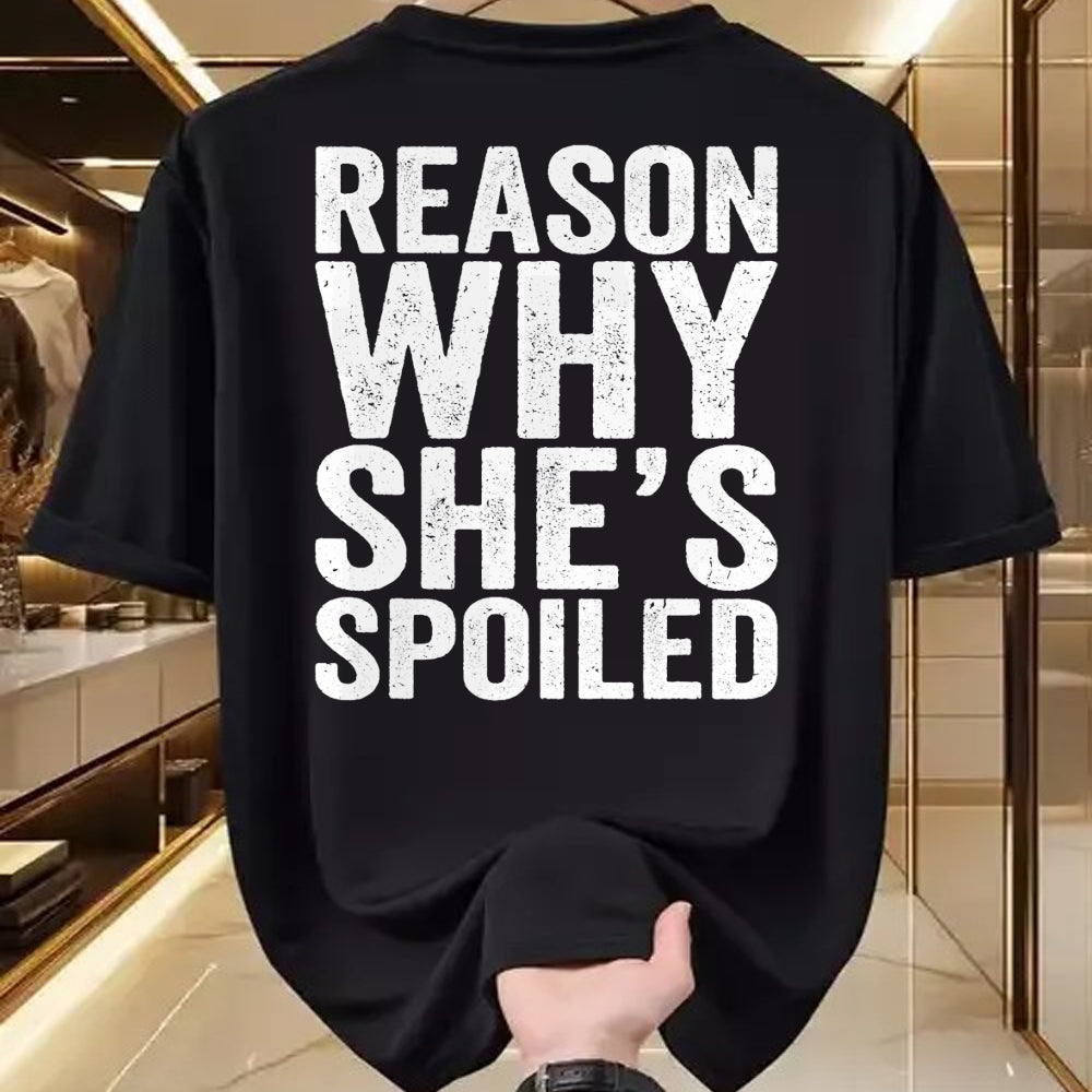 Best Wife Shirt, Wife and Husband Unisex T-Shirt/Hoodie/Sweatshirt HLT00 - Gift for wife T shirt, spoiled wife   Spoiled Reason Why She's Spoiled Funny Matching Couples T-Shir