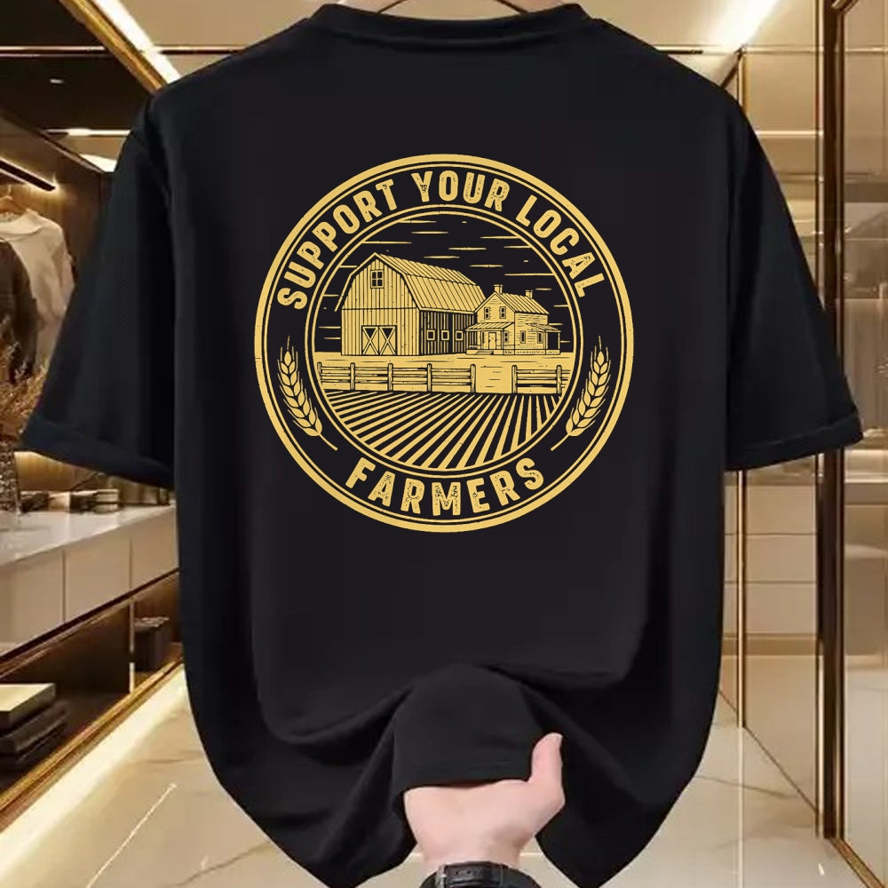 Best Farmer Life Shirt, Funny Farmer UnisexT-Shirt/Hoodie/Sweatshirt HLT00 - Vintage Support Your Local Farmers Farming Farm Farmer T-Shirt (3)
