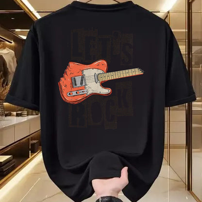 Guitar Lover Shirt, Funny Guitar UnisexT-Shirt/Hoodie/Sweatshirt HLT00 - Let_s Rock Electric Guitar Music Lover Band Guitarist Retro Vintage Tees T Shirts for Men and Women