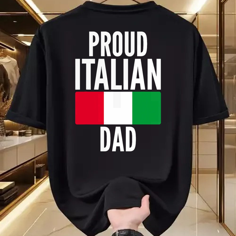 Gift for Dad Shirt, Funny Dad Unisex T-Shirt/Hoodie/Sweatshirt HLT00 – Proud Italian Dad Funny Saying for Italian Fathers T-Shirt