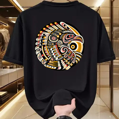 Native American T-Shirts, Vintage Native American Unisex T-Shirt/Hoodie/Sweatshirt HLT00 - Thunderbird Native American Tribal Art (4)