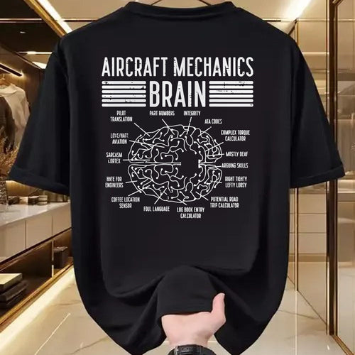 Best Mechanic Life Shirt, Funny Mechanic UnisexT-Shirt/Hoodie/Sweatshirt HLT00 - Aircraft Mechanic Limited Edition - Aircraft Mechanics Brain Fun Airplane Maintenance Men Women T-Shirt