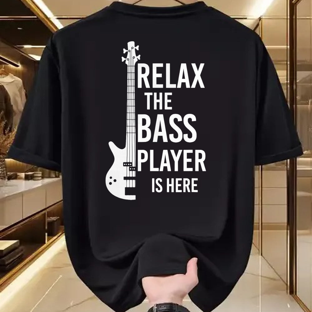 Guitar Lover Shirt, Funny Guitar UnisexT-Shirt/Hoodie/Sweatshirt HLT00 - Relax The Bass Player is here Bass Guitar T-Shirt