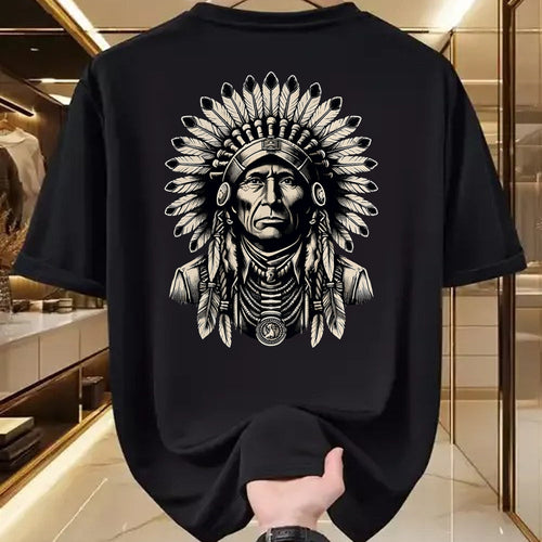 Native American T-Shirts, Vintage Native American Unisex T-Shirt/Hoodie/Sweatshirt HLT00 - Headdress Chief Ancestors Vintage, Native American Indian