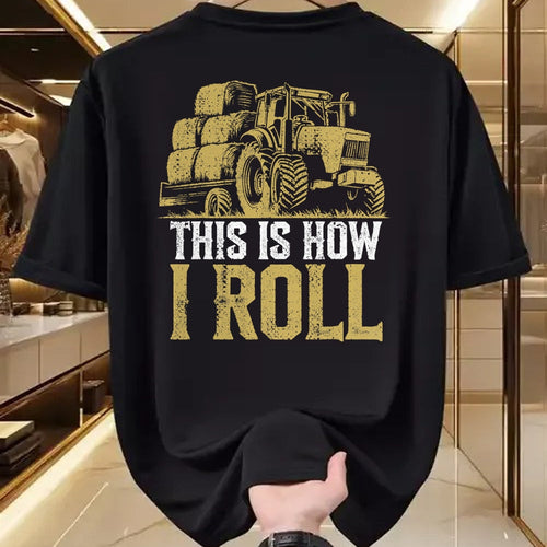 Best Farmer Life Shirt, Funny Farmer UnisexT-Shirt/Hoodie/Sweatshirt HLT00 - Hay Season - This is How I Roll - Tractor Farmer T-Shirt