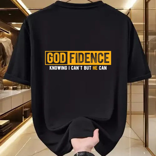 Christian Tee, Christian Faith Unisex T-Shirt/Hoodie/Sweatshirt HLT00 - Knowing I Can_t But He Can Christian Religious Jesus T-Shirt