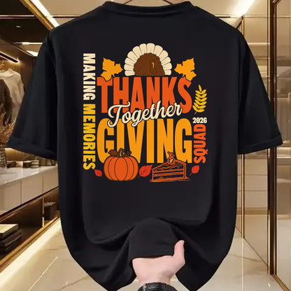 Best Thanksgiving Family Shirt , Funny Thanksgiving UnisexT-Shirt/Hoodie/Sweatshirt HLT00 - Family Thanksgiving Squad 2026 Matching Family Thanksgiving T-Shirt (2)