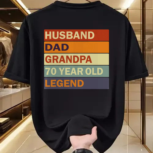 Gift for Dad Shirt, Funny Dad Unisex T-Shirt/Hoodie/Sweatshirt HLT00 – Vintage 70th Birthday Saying For 70 Year Old Dad And Grandpa T-Shirt