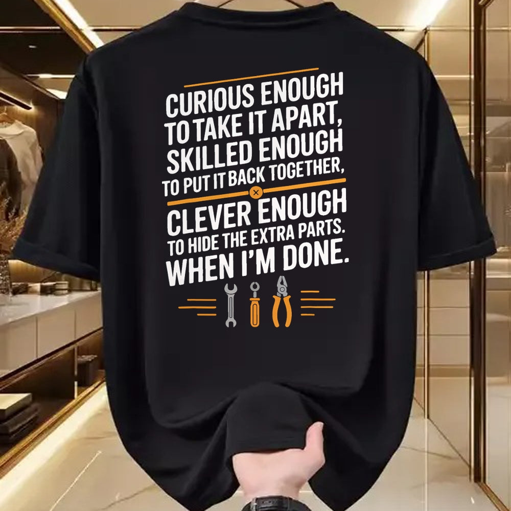 Best Mechanic Life Shirt, Funny Mechanic UnisexT-Shirt/Hoodie/Sweatshirt HLT00 - Funny Mechanic Saying Curious Skilled Clever Repair Humor T-Shirt