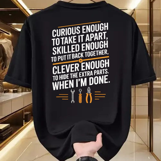 Best Mechanic Life Shirt, Funny Mechanic UnisexT-Shirt/Hoodie/Sweatshirt HLT00 - Funny Mechanic Saying Curious Skilled Clever Repair Humor T-Shirt