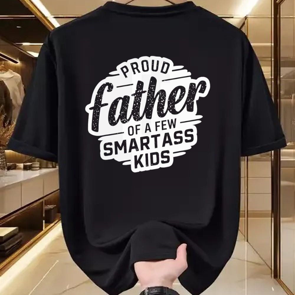 Gift for Dad Shirt, Funny Dad Unisex T-Shirt/Hoodie/Sweatshirt HLT00 – Proud Father Of A Few Smartass Kids Fathers Day Funny T-Shirt