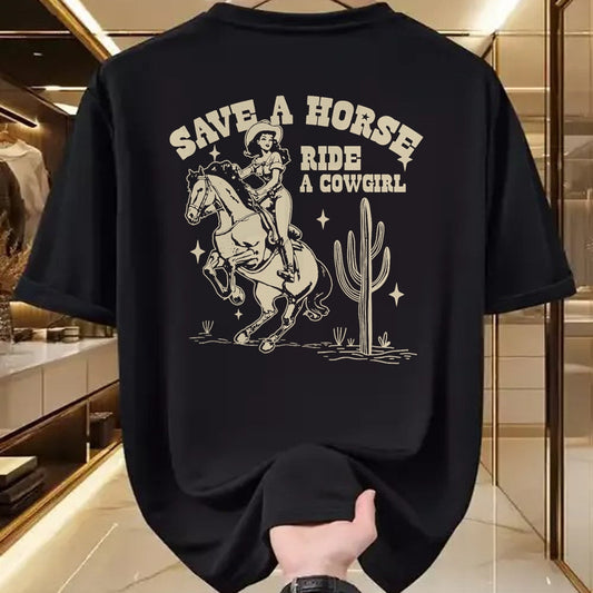 Best Horse Lover Shirt , Funny Horse UnisexT-Shirt/Hoodie/Sweatshirt HLT00 - Horse Lover Equestrian Riding Save A Horse Ride A Cowgirl T-Shirt