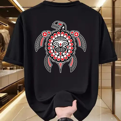 Native American T-Shirts, Vintage Native American Unisex T-Shirt/Hoodie/Sweatshirt HLT00 - Haida Turtle American Indian Native America Indigenous