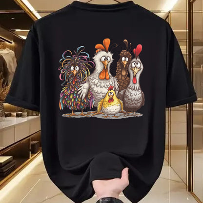 Best Thanksgiving Family Shirt , Funny Thanksgiving UnisexT-Shirt/Hoodie/Sweatshirt HLT00 - Chicken Art T Shirts Crazy Chicken Tees for Men Women Kids Funny Vintage Graphic Tee