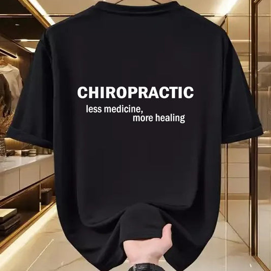 Best Doctor Shirt, Funny Doctor UnisexT-Shirt/Hoodie/Sweatshirt HLT00 - Less medicine more healing funny Chiropractic T-Shirt