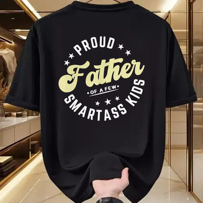 Gift for Dad Shirt, Funny Dad Unisex T-Shirt/Hoodie/Sweatshirt HLT00 – Father_s Day Proud Father Of A Few Smartass Kids Fathers Day T-Shirt
