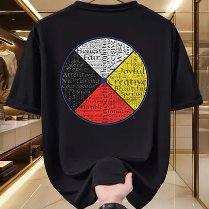 Native American T-Shirts, Vintage Native American Unisex T-Shirt/Hoodie/Sweatshirt HLT00 - Native American Words Of The Medicine Wheel 1