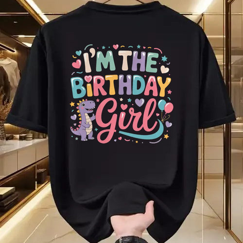 Best Dinosaur Lover Shirt, Funny Dinosaur UnisexT-Shirt/Hoodie/Sweatshirt HLT00 - I_m The Birthday Girl Dinosaur T-Rex Party Family Matching T-Shirt