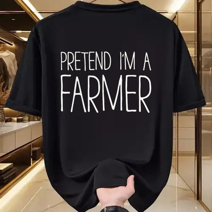 Best Farmer Life Shirt, Funny Farmer UnisexT-Shirt/Hoodie/Sweatshirt HLT00 - Pretend I'm A Farmer Shirt Adult Kids Men Women Costume T-Shirt, Men, Black, Large