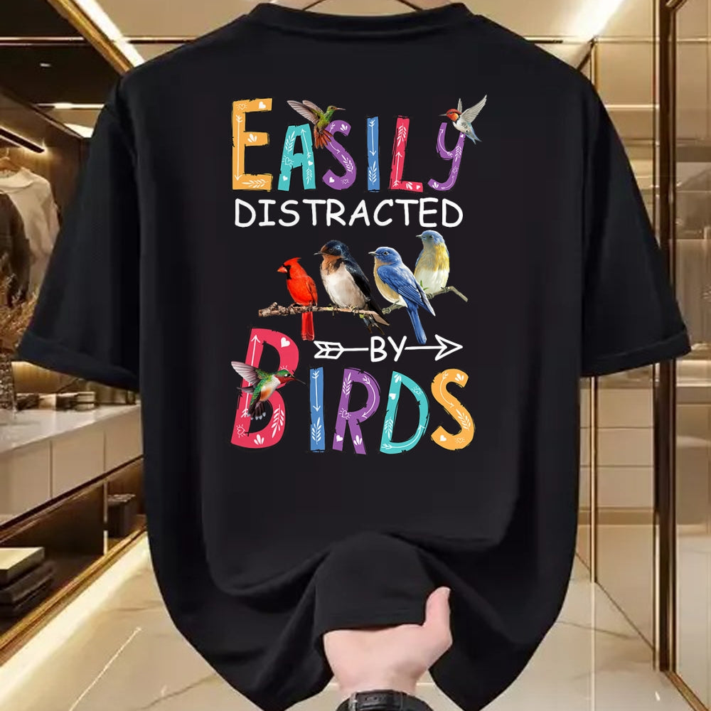 Best Thanksgiving Family Shirt , Funny Thanksgiving UnisexT-Shirt/Hoodie/Sweatshirt HLT00 - Easily Distracted by Birds Funny Bird T-Shirt Small
