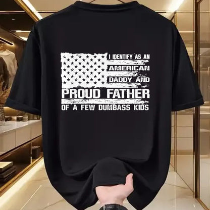 Gift for Dad Shirt, Funny Dad Unisex T-Shirt/Hoodie/Sweatshirt HLT00 – Proud Father of A Few Dumbass Kids Team Daddy Father_s Day T-Shirt