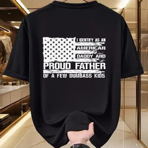 Gift for Dad Shirt, Funny Dad Unisex T-Shirt/Hoodie/Sweatshirt HLT00 – Proud Father of A Few Dumbass Kids Team Daddy Father_s Day T-Shirt
