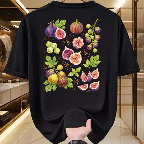 Best Farmer Life Shirt, Funny Farmer UnisexT-Shirt/Hoodie/Sweatshirt HLT00 - Women's Fresh Fig Farmer Market Vintage Y2K Summer Fruit Garden V-Neck T-Shirt