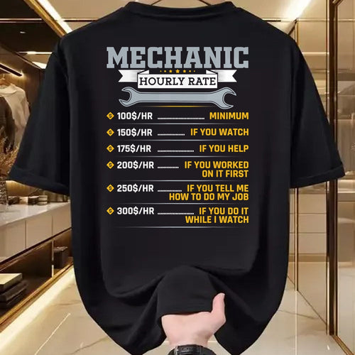 Best Mechanic Life Shirt, Funny Mechanic UnisexT-Shirt/Hoodie/Sweatshirt HLT00 - Mens Funny Mechanic Hourly Rate Car Mechanic Car Guy T-Shirt