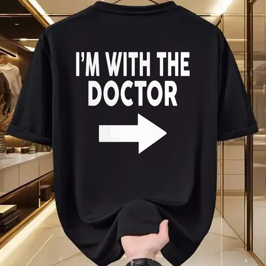 Best Doctor Shirt, Funny Doctor UnisexT-Shirt/Hoodie/Sweatshirt HLT00 - I'm with The Doctor T-Shirt for Doctors T-Shirt