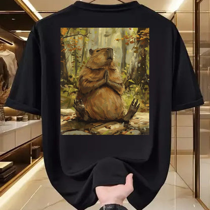 Cute Capybara Shirt, Funny Capybara Unisex T-Shirt/Hoodie/Sweatshirt HLT00 - Funny Graphic Capybara Long Sleeve T-Shirt